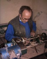 Clive on the lathe